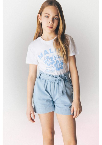 Kız Çocuk Jean Şort C9302A825SM