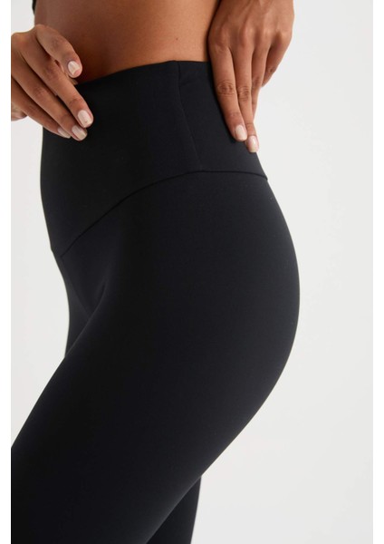 Fit Yüksek Bel Beli Saran Toparlayıcı Esnek Premium Sporcu Tayt C4564AX25SP