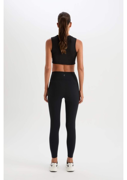 Fit Yüksek Bel Beli Saran Toparlayıcı Esnek Premium Sporcu Tayt C4564AX25SP