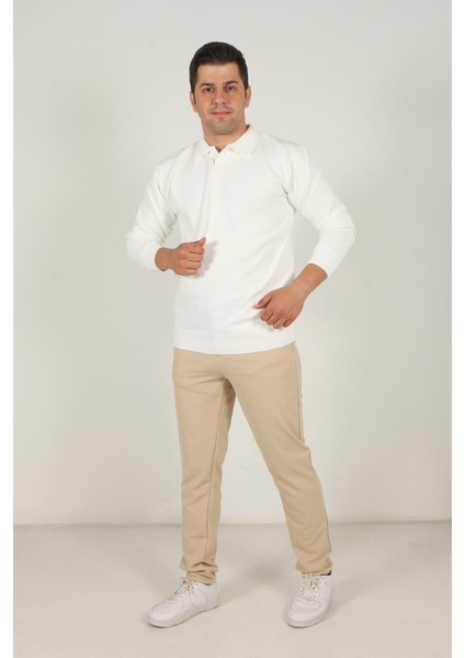 714 Polo Yaka Düğmesiz Kazak fırsatları