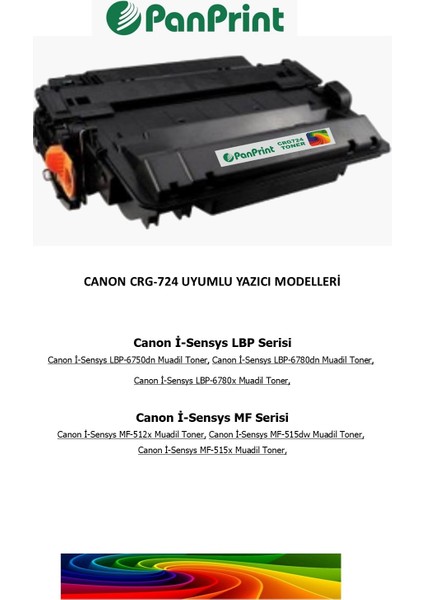 Canon I-Sensys LBP-6780DN Muadil Toner 6000 Sf. fiyatları