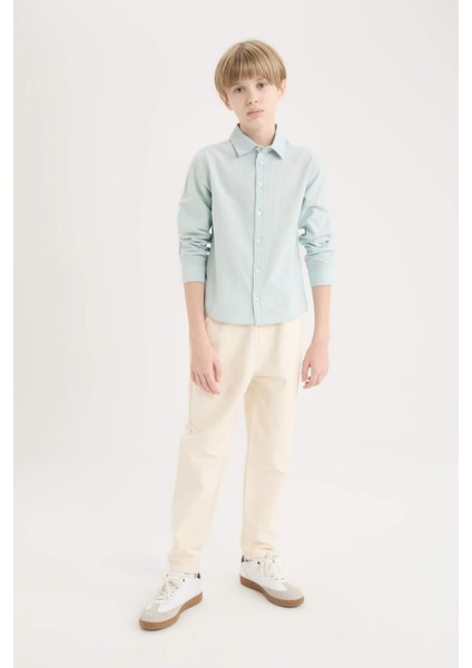 Erkek Çocuk Balloon Fit Standart Paça Twill Pantolon B6709A825SP