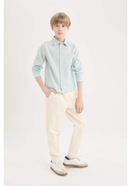 Erkek Çocuk Balloon Fit Standart Paça Twill Pantolon B6709A825SP