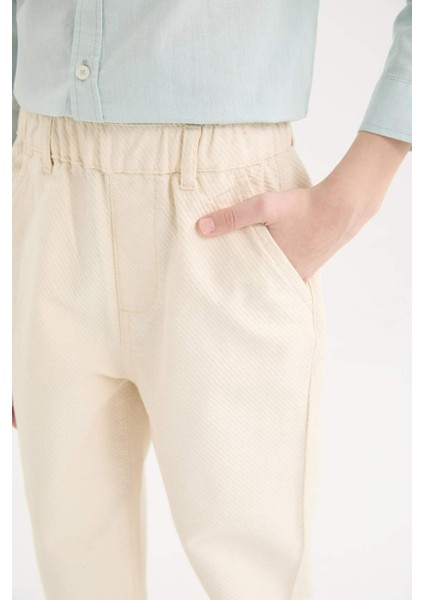 Erkek Çocuk Balloon Fit Standart Paça Twill Pantolon B6709A825SP