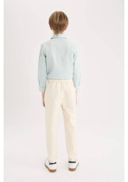 Erkek Çocuk Balloon Fit Standart Paça Twill Pantolon B6709A825SP