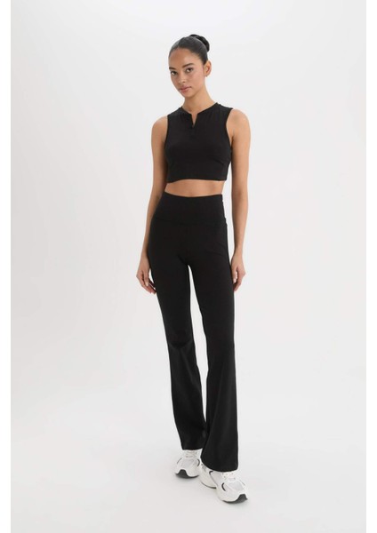 Fit Flare Fit İspanyol Paça Beli Saran Pamuklu Sporcu Eşofman Altı C5275AX25SP