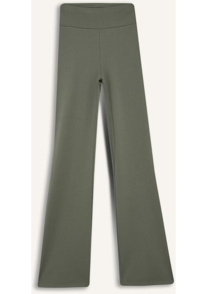 Fit Flare Fit Sporcu İnce Eşofman Altı İspanyol Paça Standart Boy Basic Düz B3988AX25SP