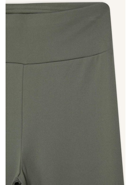 Fit Flare Fit Sporcu İnce Eşofman Altı İspanyol Paça Standart Boy Basic Düz B3988AX25SP