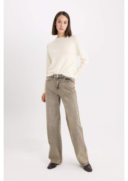 Regular Fit Bisiklet Yaka Basic Düz Soft Touch Yumuşak Triko Kazak D8678AX25SP