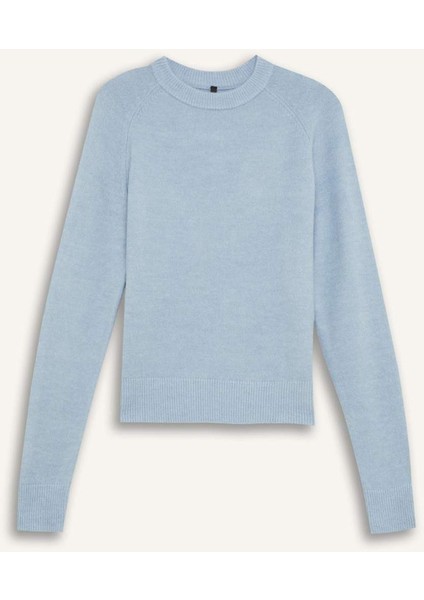 Regular Fit Bisiklet Yaka Basic Düz Soft Touch Yumuşak Triko Kazak D8678AX25SP