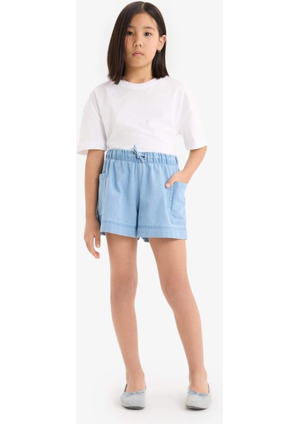 Kız Çocuk Jean Şort B6574A825SM