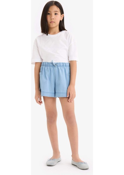 Kız Çocuk Jean Şort B6574A825SM