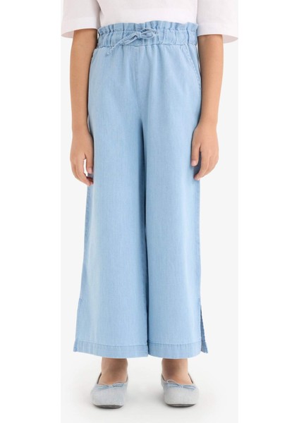 Kız Çocuk Culotte Geniş Paça Jean Pantolon D7102A825SM