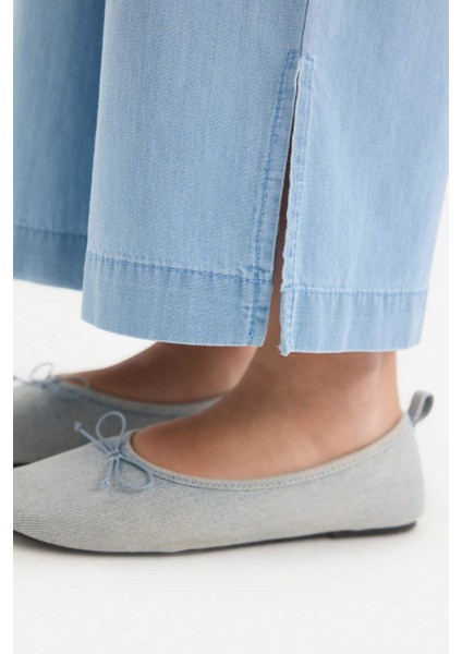 Kız Çocuk Culotte Geniş Paça Jean Pantolon D7102A825SM