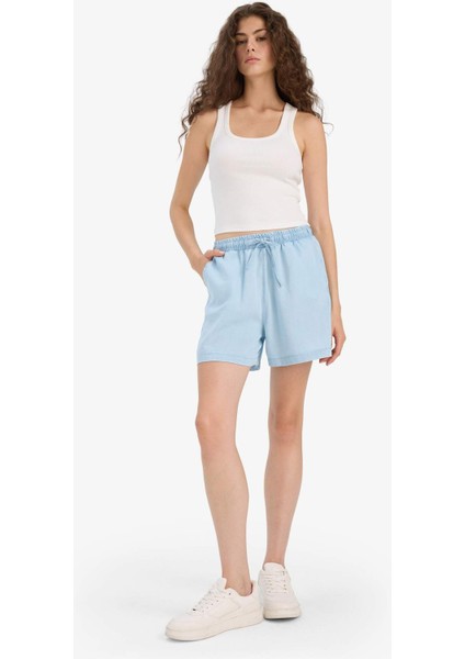 Yüksek Bel Tensel Şort D8246AX25SM
