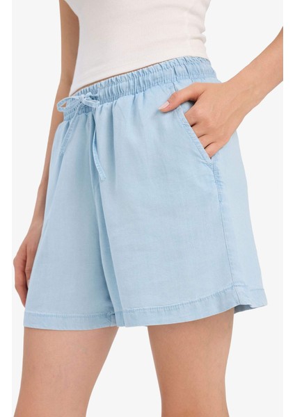 Yüksek Bel Tensel Şort D8246AX25SM