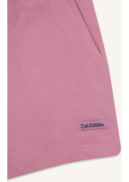 Kız Çocuk Beli Lastikli Baskılı Şort A2455A825HS