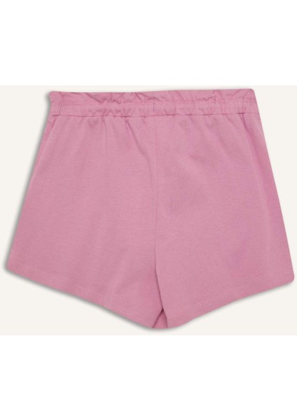 Kız Çocuk Beli Lastikli Baskılı Şort A2455A825HS