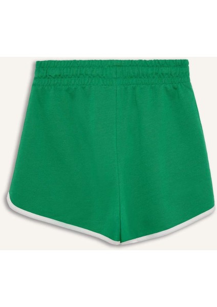 Regular Fit Beli Lastikli Bağcıklı Kalın Mini Şort A6224AX25SM