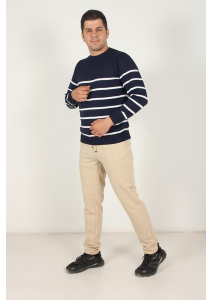 3004 O Yaka Çizgili Kazak modelleri