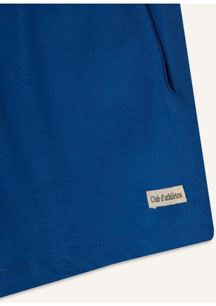 Kız Çocuk Beli Lastikli Baskılı Şort