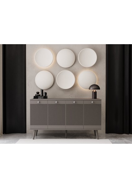 Melura Konsol 160 cm %100 Mdf Lake Ahşap Ayaklı