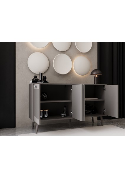 Melura Konsol 160 cm %100 Mdf Lake Ahşap Ayaklı fiyatları