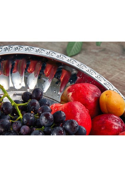 Lüx Çelik Salata Meyve Tabağı Salata Kasesi Mısır Kasesi modelleri