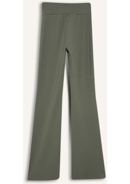 Fit Flare Fit Toparlayıcı Yüksek Bel İspanyol Paça Soft Touch Sporcu Pantolon