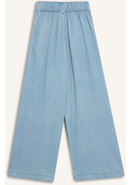 Kız Çocuk Wide Leg Geniş Bol Paça Jean Pantolon D7103A825SM