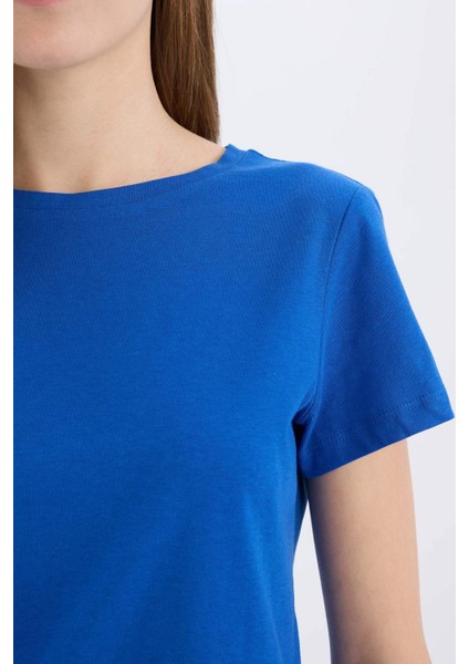 Coool Regular Fit Bisiklet Yaka Basic Düz Kısa Kollu Tişört C3852AX25SM