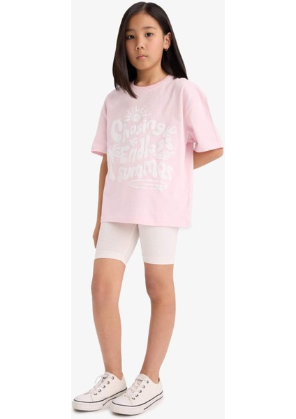 Kız Çocuk Kısa Boy Tayt B5591A825SM