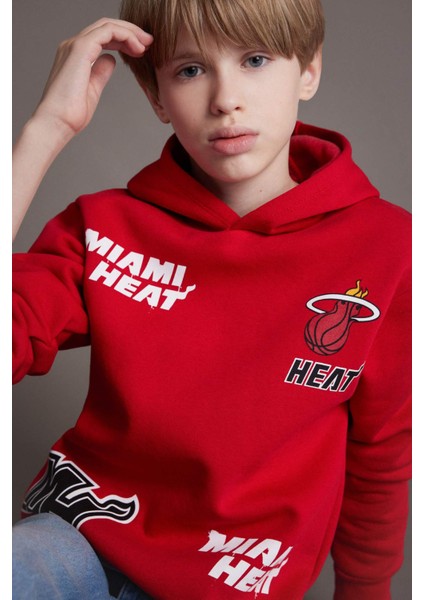 Erkek Çocuk NBA Miami Heat Kapüşonlu Sweatshirt D8002A824WN