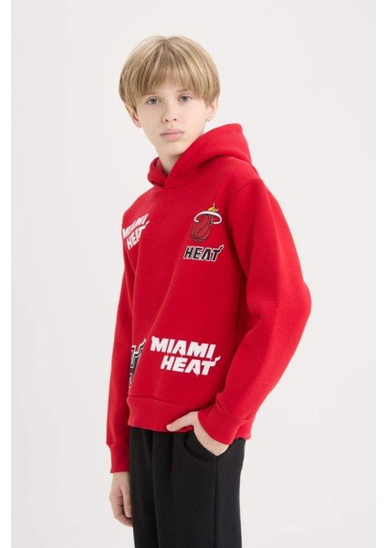 Erkek Çocuk NBA Miami Heat Kapüşonlu Sweatshirt D8002A824WN
