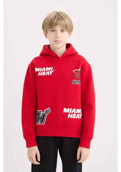Erkek Çocuk NBA Miami Heat Kapüşonlu Sweatshirt D8002A824WN