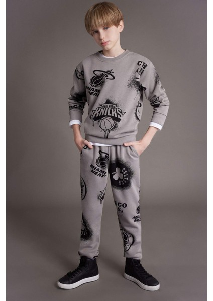 Erkek Çocuk NBA Current Teams Bisiklet Yaka Sweatshirt Y4130A624WN