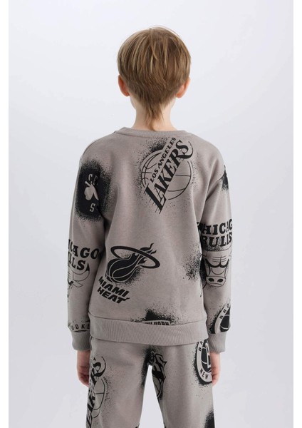Erkek Çocuk NBA Current Teams Bisiklet Yaka Sweatshirt Y4130A624WN