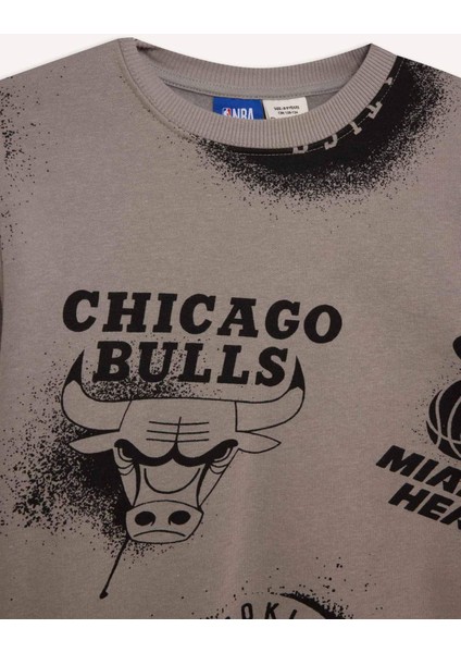 Erkek Çocuk NBA Current Teams Bisiklet Yaka Sweatshirt Y4130A624WN