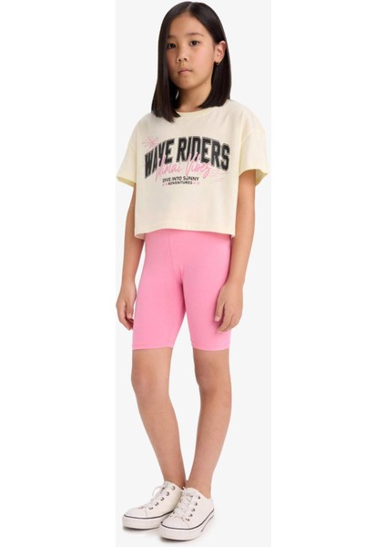 Kız Çocuk Kısa Boy Tayt B5591A825SM