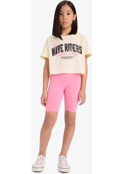 Kız Çocuk Kısa Boy Tayt B5591A825SM