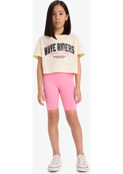 Kız Çocuk Kısa Boy Tayt B5591A825SM