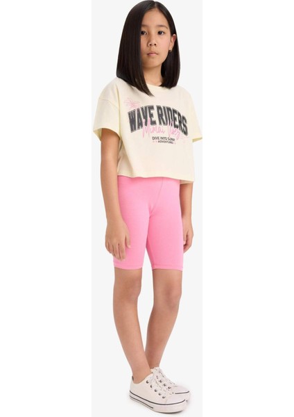 Kız Çocuk Kısa Boy Tayt B5591A825SM