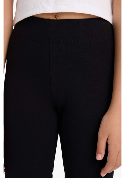 Kız Çocuk Biker Penye 2'li Tayt B7616A825SM