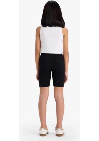 Kız Çocuk Biker Penye 2'li Tayt B7616A825SM