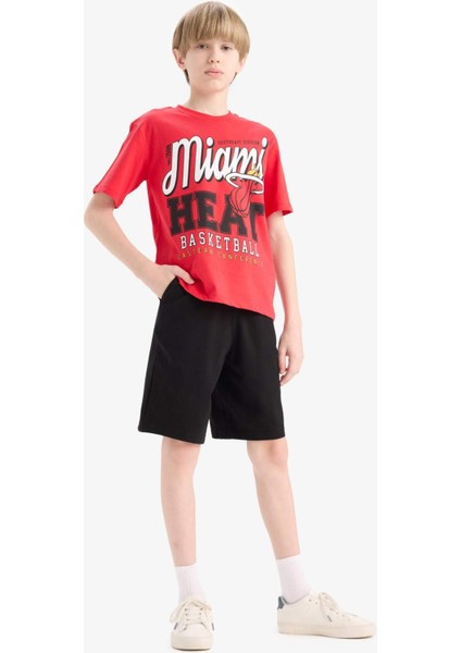 Erkek Çocuk Beli Lastikli Basic Düz Şort B5867A825SM