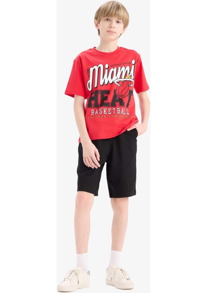 Erkek Çocuk Beli Lastikli Basic Düz Şort B5867A825SM