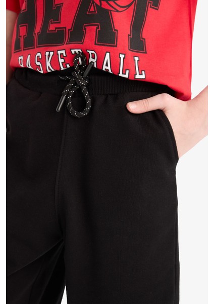 Erkek Çocuk Beli Lastikli Basic Düz Şort B5867A825SM