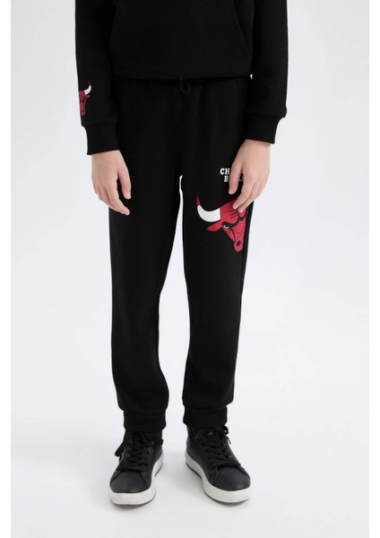 Erkek Çocuk NBA Chicago Bulls Beli Paçası Lastikli Jogger Eşofman Altı D8016A824WN