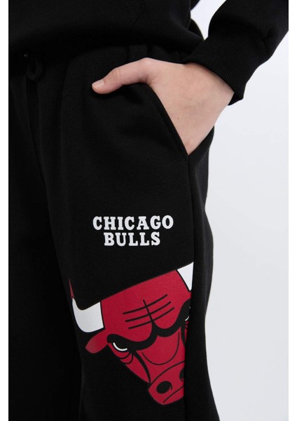 Erkek Çocuk NBA Chicago Bulls Beli Paçası Lastikli Jogger Eşofman Altı D8016A824WN