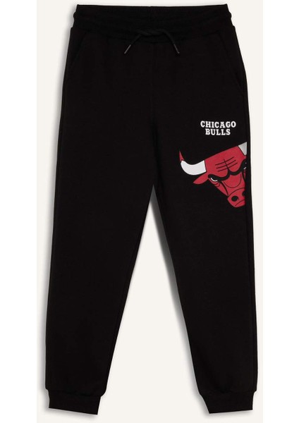 Erkek Çocuk NBA Chicago Bulls Beli Paçası Lastikli Jogger Eşofman Altı D8016A824WN